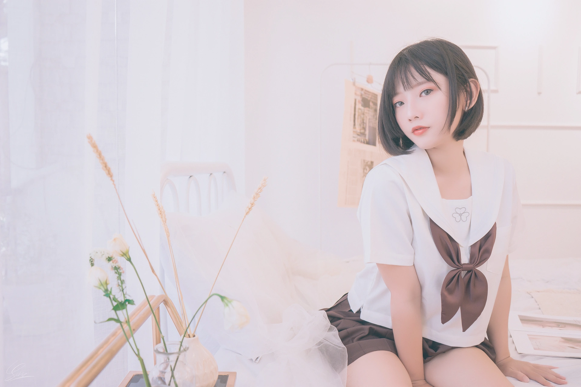 Messie Huang NO.004 Birthday Seifuku 1